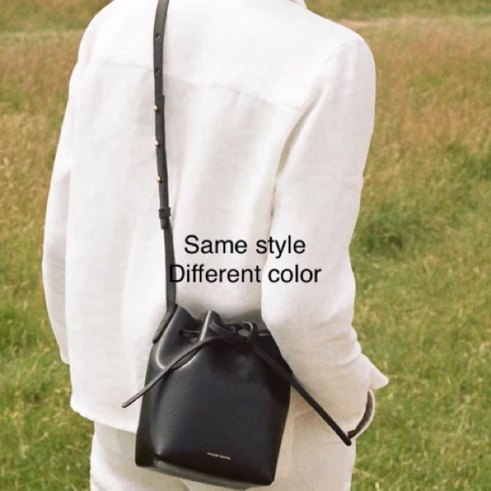 Mansur Gavriel mini mini bucket bag MOCHA BROWN saffiano leather